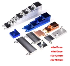 Aluminum Water Cooling Block for Liquid Water Cooler Heat Sink System PC CPU GPU