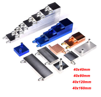 Aluminum Water Cooling Block for Liquid Water Cooler Heat Sink System PC CPU GPU