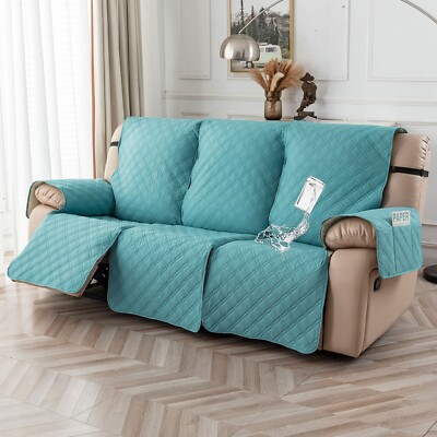 Waterproof non-slip sofa cover recliner 3 seats, furniture protection decoration