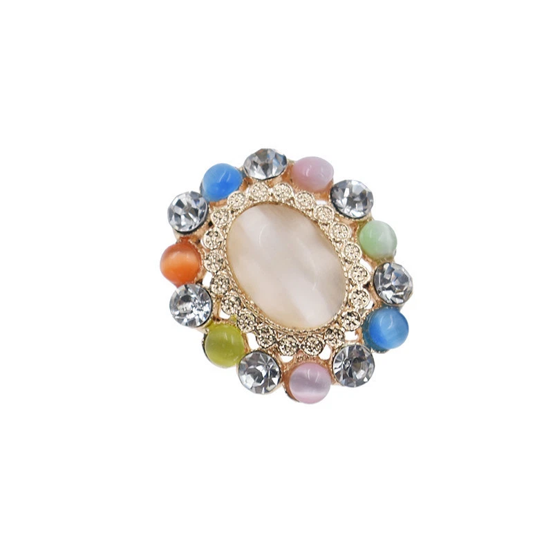 Artificial Opal Pearl Rhinestones Buttons for Sewing on Clothes DIY Hand Crafts - Image 4 of 4