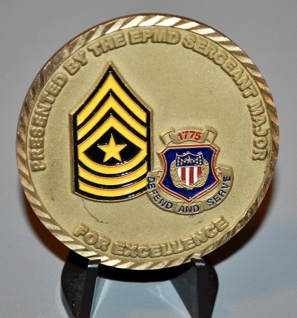 Us army hrc human resources epmd enlisted personnel sgm challenge coin 