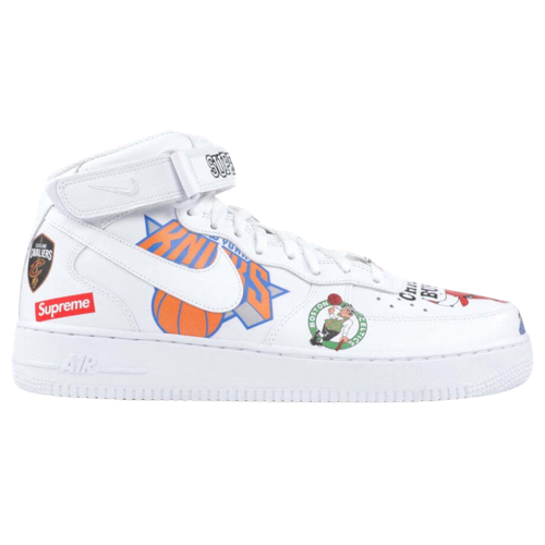 Nike Supreme x NBA x Air Force 1 07 Mid White