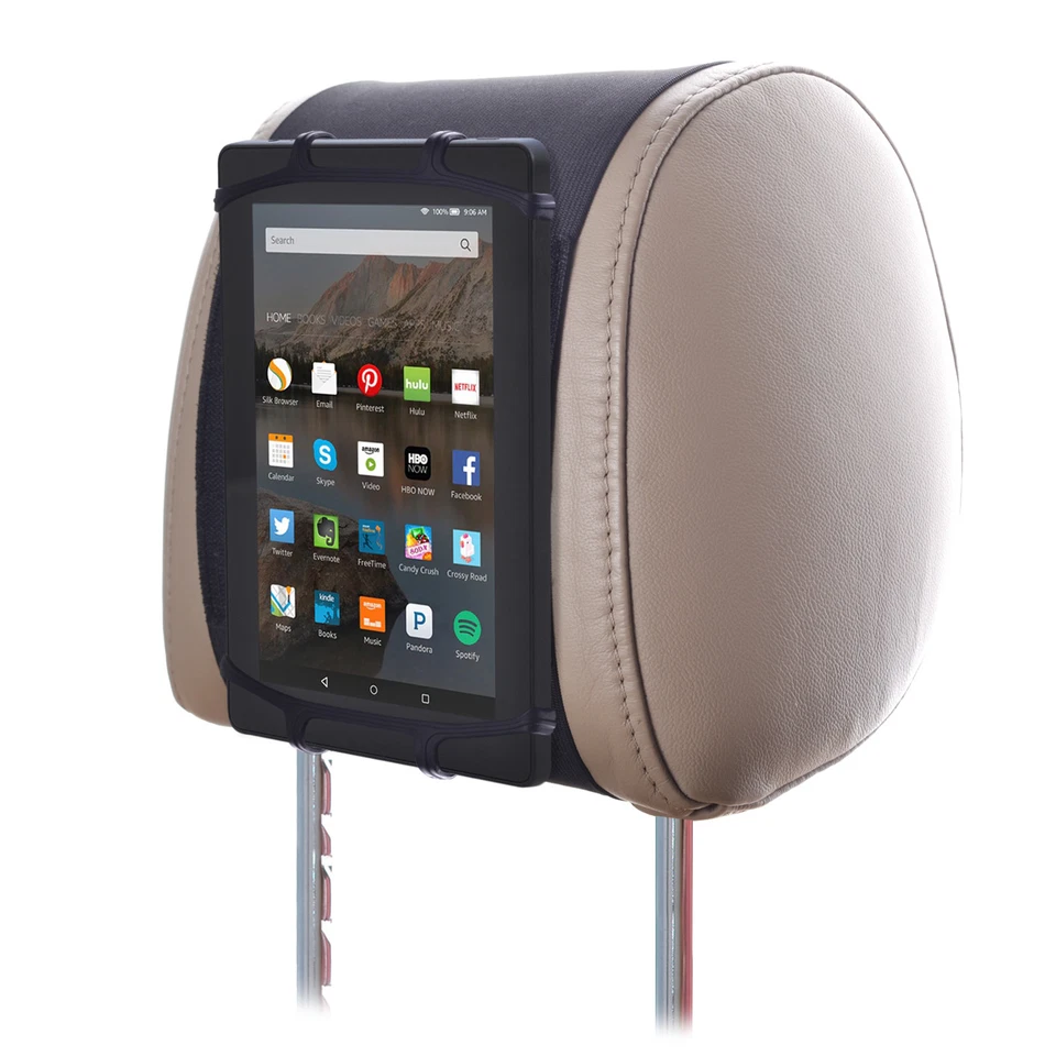 TFY Universal Car Headrest Mount Silicon Holder for 7-10 Inch Kindle Fire Tablet - Image 2 of 4
