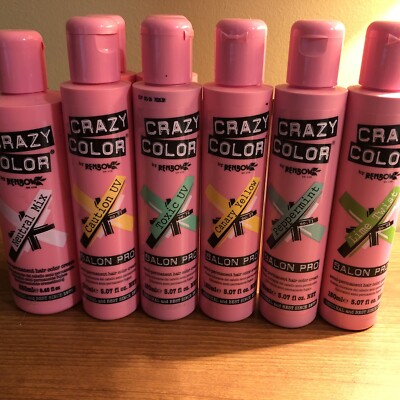 Renbow Crazy Color  Semi Permanent Hair Color Lot of 8