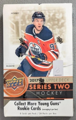 2017-18 Upper Deck Series 2 Hockey Hobby Boxes Factory Sealed