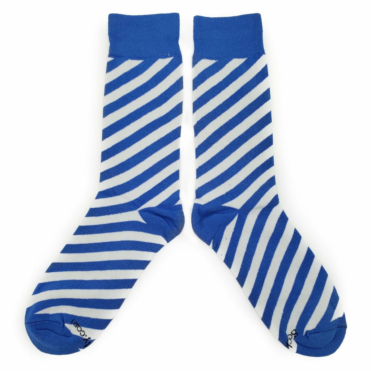 blue and white dress socks NWT Stripe Novelty Men 8-12 Crazy Fun Sockfly 22½   37/38 Black Lace Tiered Puff-Sleeve Color:Black polka dot 7% Polyester