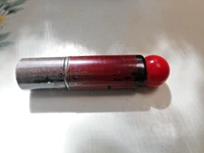 Vtg Weston Lipstick Style Cigarette Lighter (V) on bottom Ball O Flint Red & Blk
