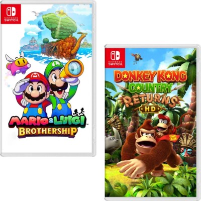 Mario Luigi: Brothership Donkey Kong Country Returns HD Switch New Bundle 45496904982|