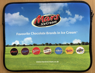 NEW LARGE Mars Ice Cream Neoprene Laptop Bag Case Slip Sleeve Black 18''