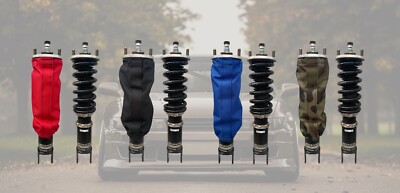 4 x wasserdichte Gewindefahrwerke Protektoren Tein BC HSD Yellowspeed HKS KW 35cm