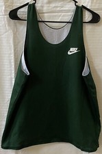 Nike Jersey Mens MEDIUM Tall Basketball Team Shirt Reversible GREEN White