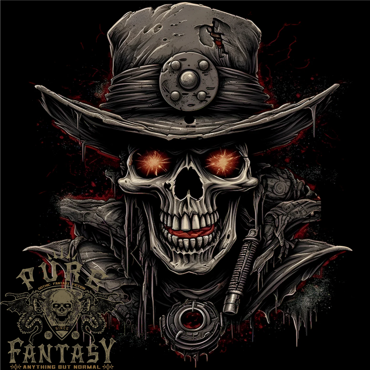 Punk Skulls T-Shirt Uomo Biker Moto Rock Musica Selvaggia