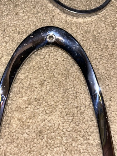 1955 Chevrolet BelAir Chrome Taillight Bezels Pair 5945612-7 - Picture 8 of 22