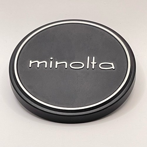 Near Mint Minolta Metal 54mm Front Lens Cap Black Genuine Fit 52mm #3 - Picture 3 of 3