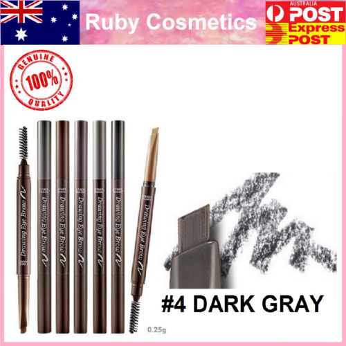 Etude House Drawing Eye Brow #4 Dark Gray Eyebrow Pencil Korean Liner Grey - Picture 1 of 4