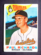 Paul Richards #224 Topps 1960 Baseball Card (Baltimore Orioles) *G
