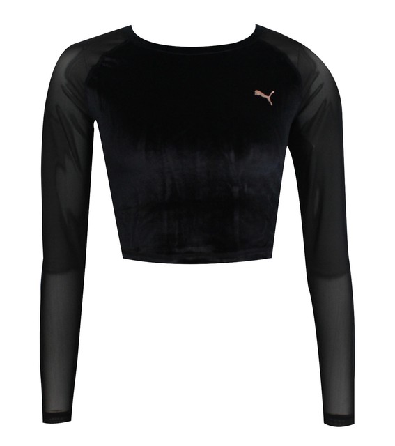 puma long sleeve crop top
