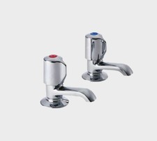 Francis Pegler Performa snub lever basin tap pair, Quarter turn. 2159QTSL 324067
