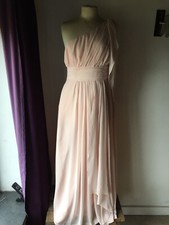 Debut By Debenhams Pink Shell Prom Evening Party Bridesmaid Dress Long 12 