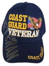 U.S. Coast Guard, Veteran, Adjustable navy blue hat