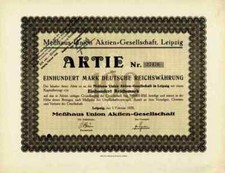 Meßhaus Union 1938 Lipsk Saksonia Richard Wagner Mariott Hotel 100 RM Biżuteria