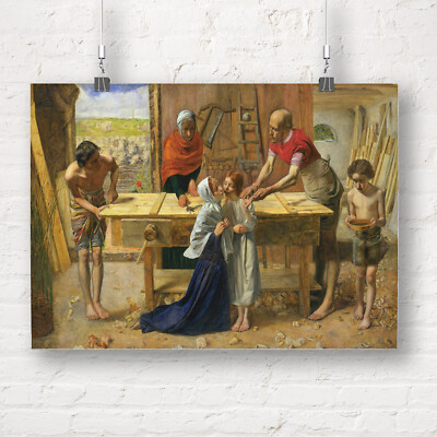 John Everett Millais: Christus im Haus seiner Eltern. Fine Art Print/Poster