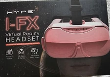 Hype I-FX Virtual Reality Headset Watch Photos Play Video Games Adj. Strap Pink!