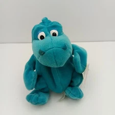 Bubba Planet Hollywood Star 1997 Stuffed Plush Beanie Bean Dinosaur Dragon 5"