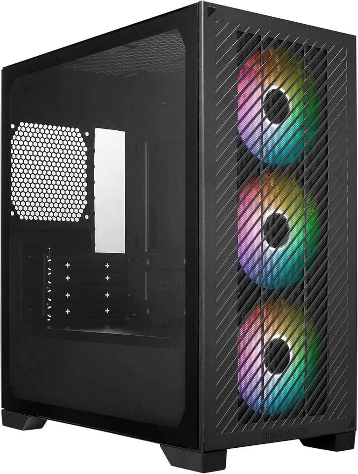 Elite 301 Micro-ATX High Airflow PC Case, 365mm GPU Max, 280mm AIO Max, Type ... - Image 2 of 4