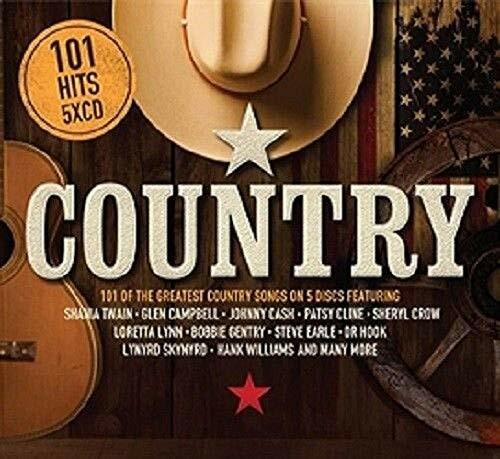 101 Country Hits 5 CD Set - Shania Twain Glen Campbell Johnny Cash Patsy Cline