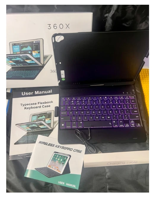 iPad Keyboard Case 9.7" 360X iPad Pro 9.7, iPad 6th, 5th, iPad Air, iPad Air 2 - Image 3 of 4