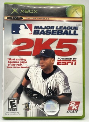 Major Baseball 2K5 XBOX ESPN 2K Sports W/Manual Free Shipping 2005
