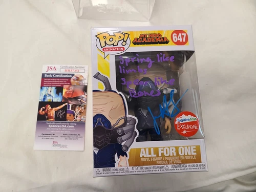 Funko Pop! Animation Signed My Hero Academia All For One 647 New Figure JSA