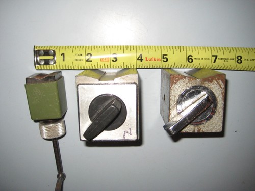 Mitutoyo 7022 Mini Magnetic Stand w/ Pivoting Arm+ 2 Magnetic Blocks - Picture 15 of 16