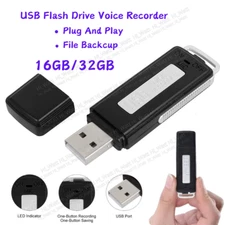 Mini Voice Activated Recorder Listening Device Audio Sound Dictaphone USB Disk