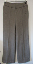 180 Z104 St. EMILE Damen Hose Gr. 40 braun beige Minikaro Muster weites Bein