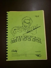 Bally MYSTIC Pinball Manual with Schematics