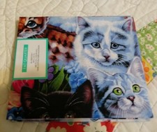 Kittens  more Kittens   100 Cotton Fabric Fat Quarter 18x21 NEW Free shipping