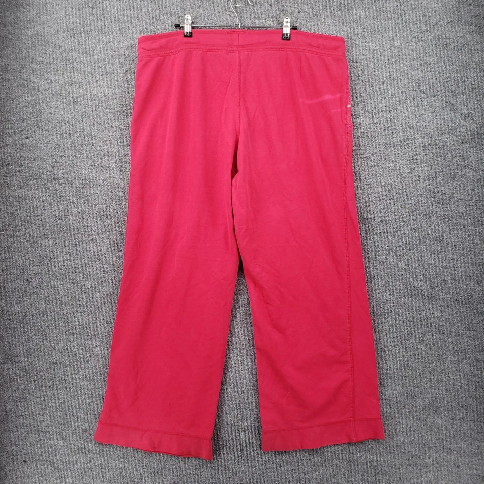 Nick & Nora Pajama Pants Womens 2XL XXL Pink Sleepwear Lounge Wide Leg Monkey - Image 2 of 4