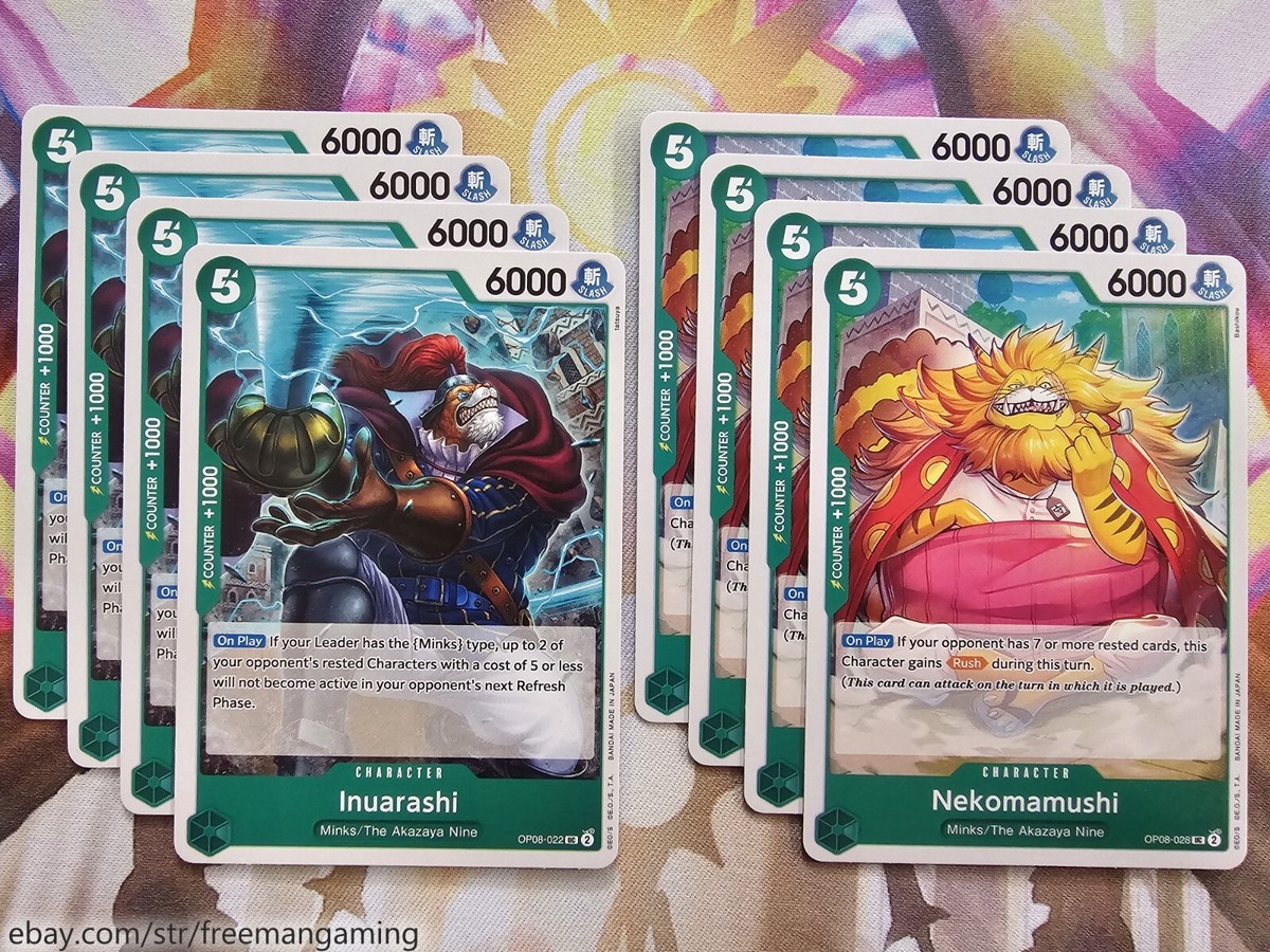One Piece TCG Carrot Deck 61 Card OP08-021 023 EB02-013 Mink Tournament  Ready