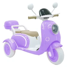 12v Kids Ride On Motorcycle Girl Moped Battery Electric Motorbike with LED MP3