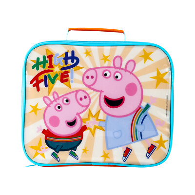 Peppa Pig rechteckige isolierte Brotdose Tasche für Jungen und Mädchen, BPA-frei