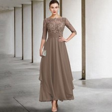 Chiffon Applique Mother of the Bridal Dresses A-Line Irregular WeddingParty Gown