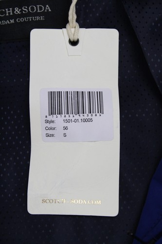 Scotch & Soda Ams Couture S Jacke Blau Reißverschluss Langärmelig Freizeit - Bild 5 von 10