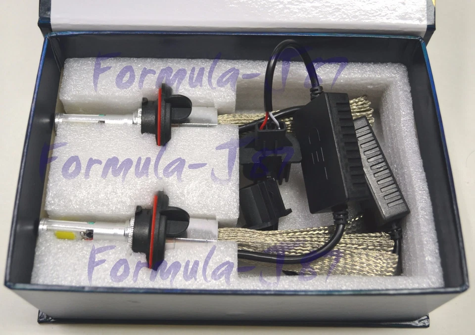 LED Kit C1 60W 9008 H13 3000K Yellow Two Bulbs Head Light Replacement Snowmobile - Image 4 of 4