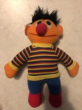 1985 Ernie Sesame Street Plush Doll 72900 Vintage Playskool