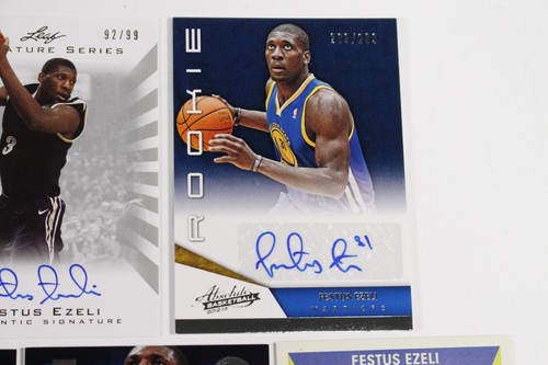(20) 2012-13 Festus Ezeli Autograph RC Lot Panini On Card Numbered Vanderbilt - Picture 5 of 13