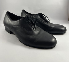 Bloch Xavier S0860M Mens 11 Black Leather Ballroom Latin Salsa Dance Shoes Suede