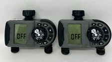 ORBIT 56544 2-Outlet Station Hose-Sprinkler Faucet Timer Lot Of 2