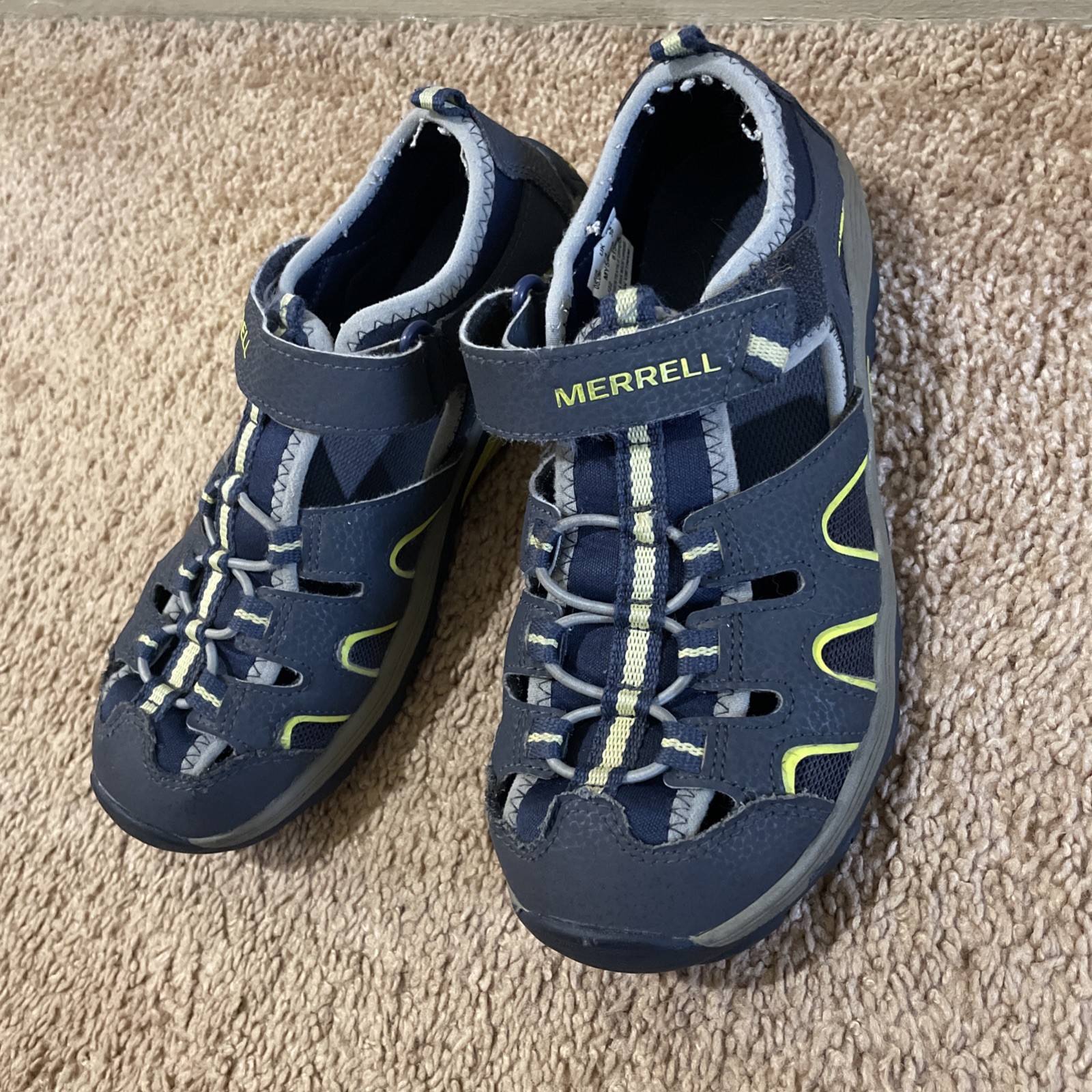 MERRELL Scarpe da Ragazzo Navy Giovanile Taglia 5 H2O Hiker Sneaker Impermeabile
